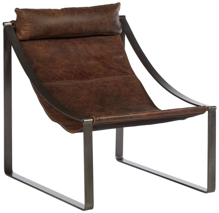 Hoxton Chair - Distressed Brown Leather