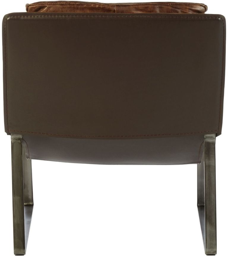 Hoxton Lounge Chair - Distressed Brown Leather