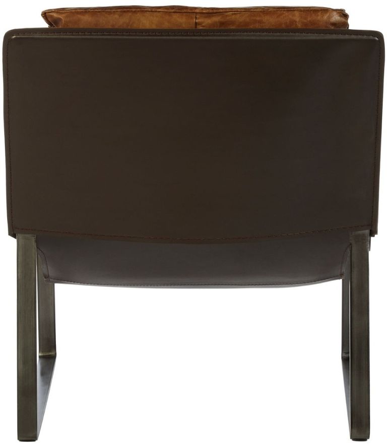 Hoxton Lounge Chair - Distressed Light Brown Leather