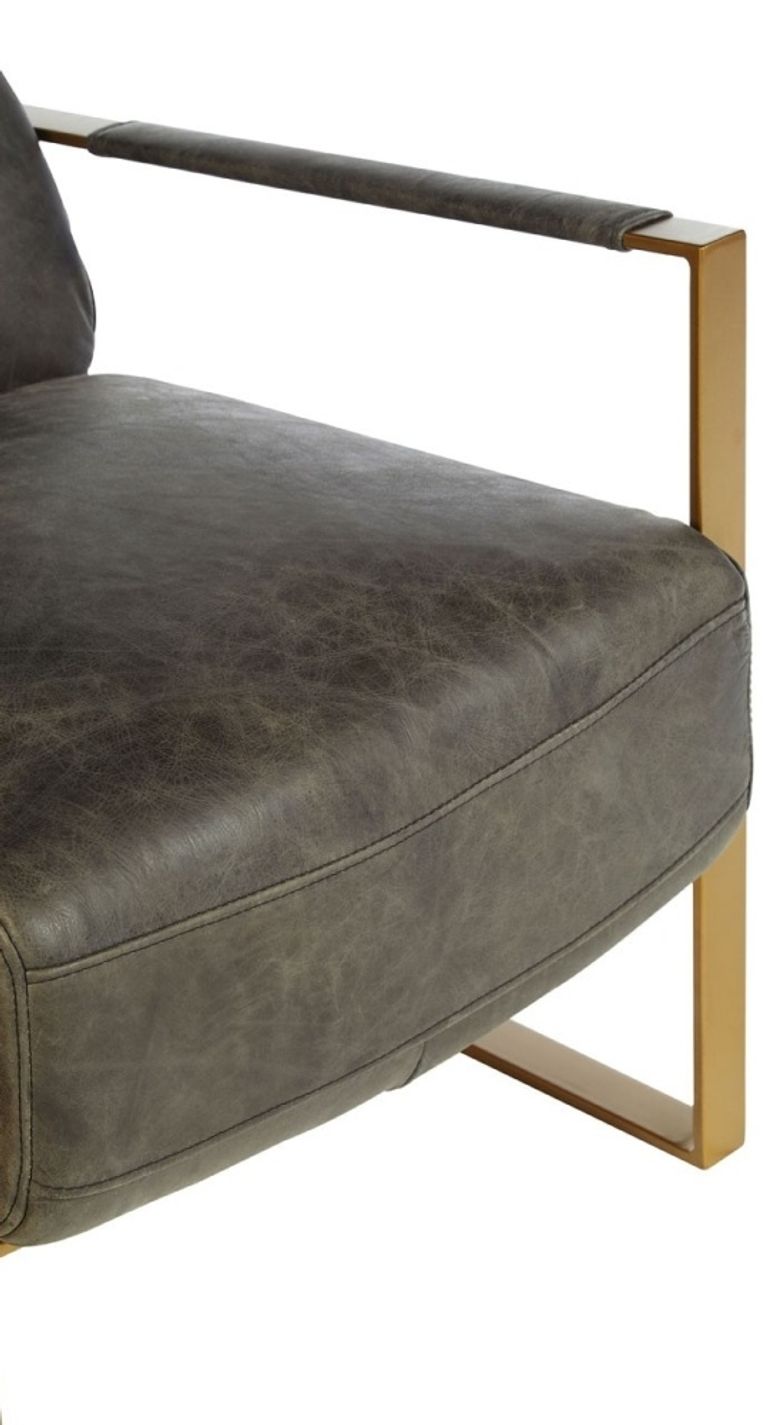 Hoxton Lounge Chair - Ebony Leather