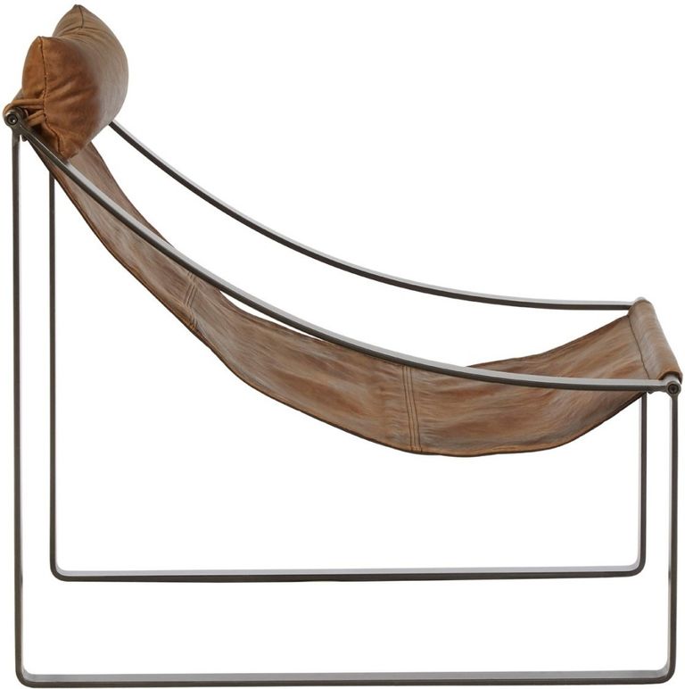 Hoxton Lounge Chair - Light Brown Leather