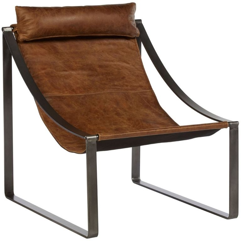 Hoxton Lounge Chair - Light Brown Leather