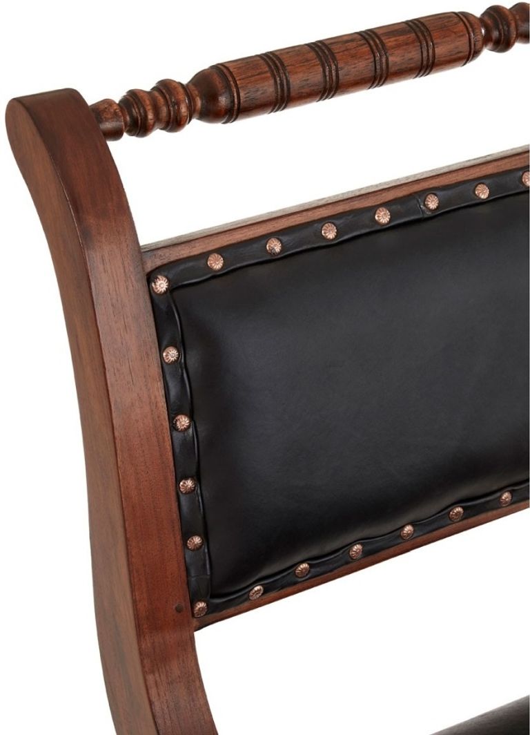 Inca Chair - Swivel - Black Leather