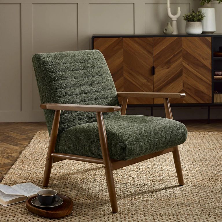 Ivy Armchair - Olive Fabric