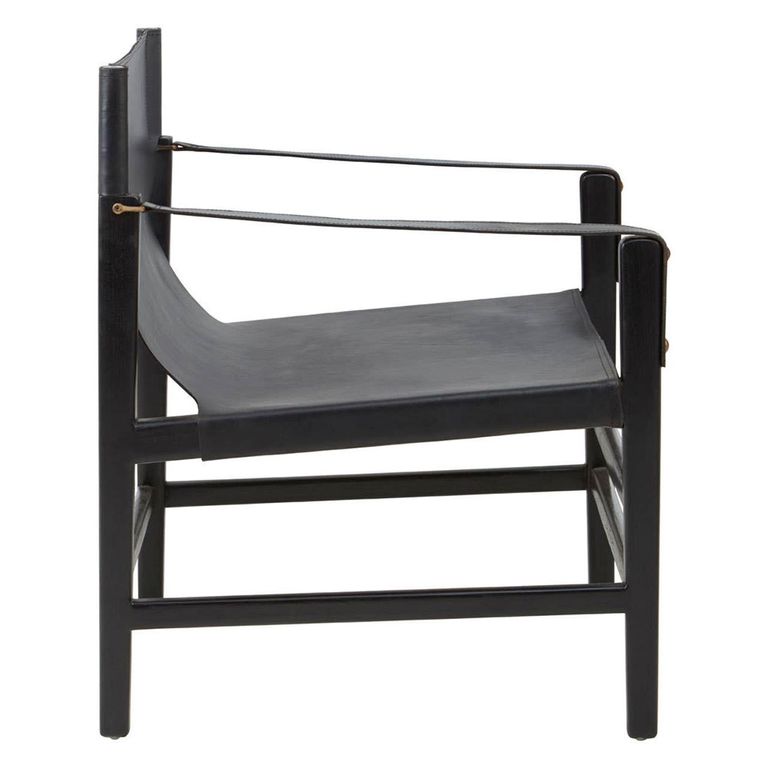 Kendari Armchair - Black Leather
