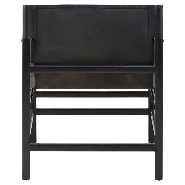 Kendari Armchair - Black Leather