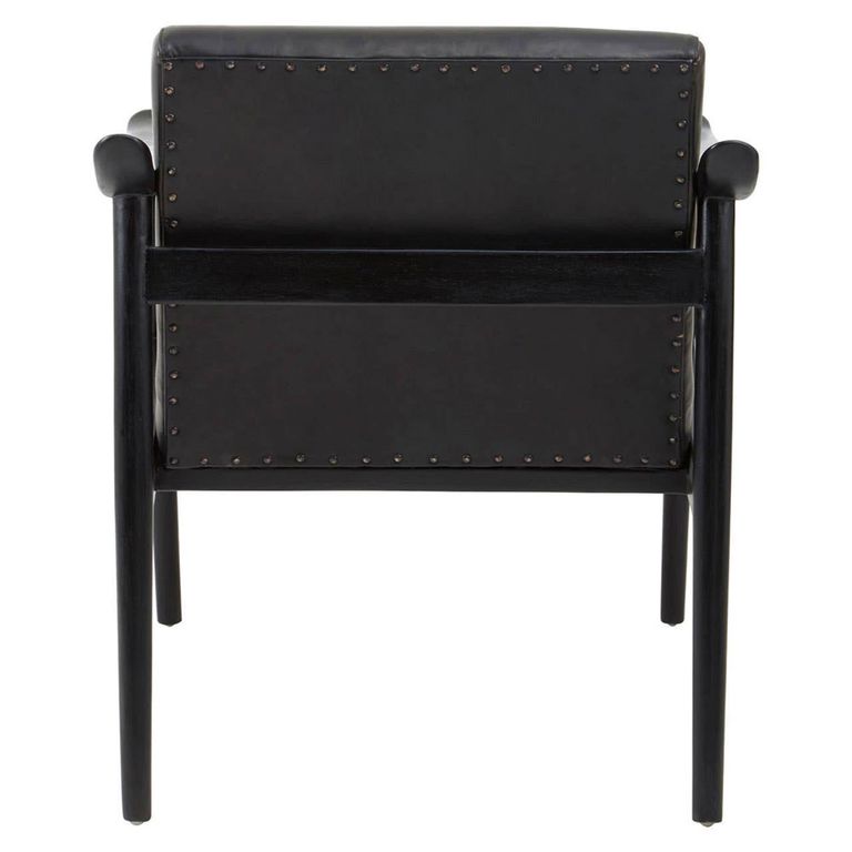 Kendari Lounge Chair - Black Leather