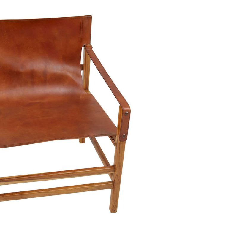 Kendari Armchair - Brown Leather