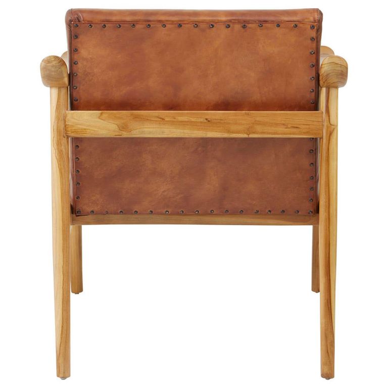 Kendari Lounge Chair - Brown Leather