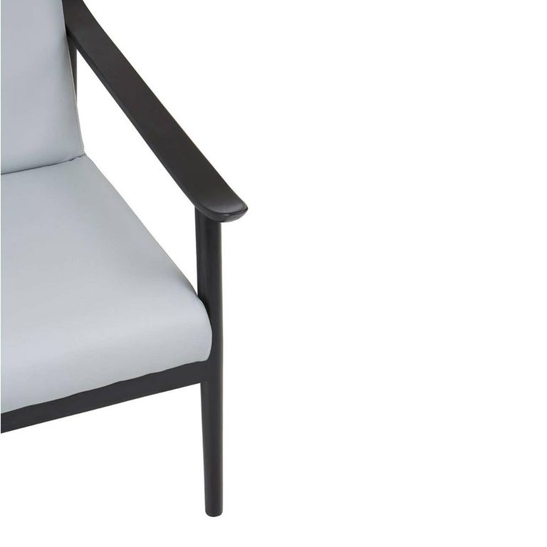 Kendari Lounge Chair - Grey Leather