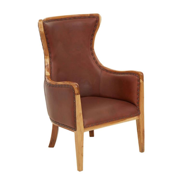 Kendari Lounge Chair - Vintage Brown Leather
