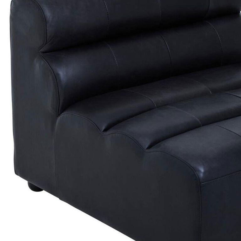 King Chair - Distressed Slate Grey Leather - Armless
