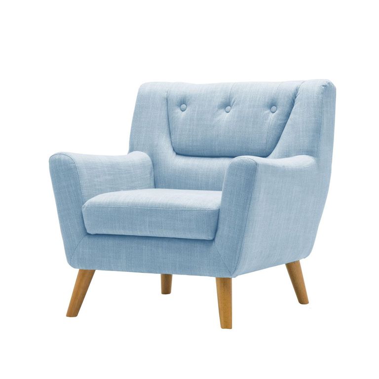 Lambeth Armchair - Blue Fabric