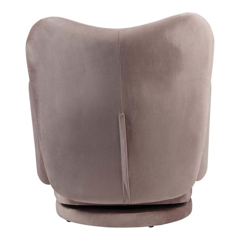 Bingham Swivel Chair - Dusky Pink Velvet Fabric