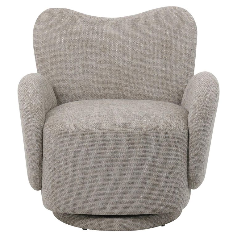 Bingham Swivel Armchair - Taupe Fabric