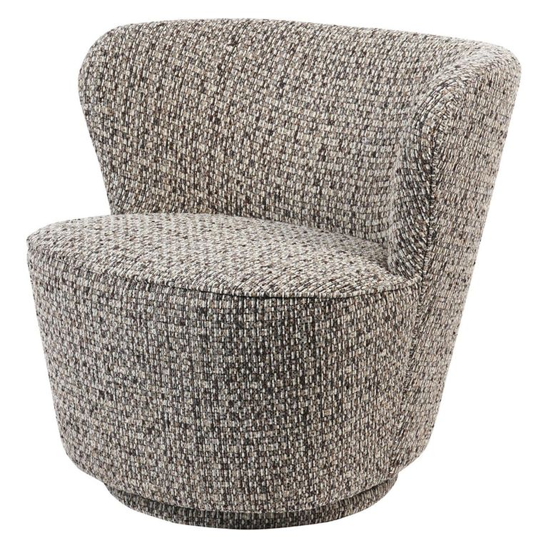Roehampton Accent Chair - Mocha Fabric - Swivel