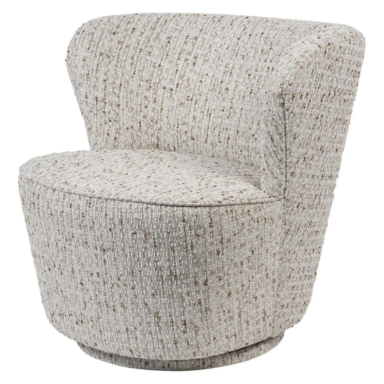 Roehampton Accent Chair - Natural Fabric - Swivel