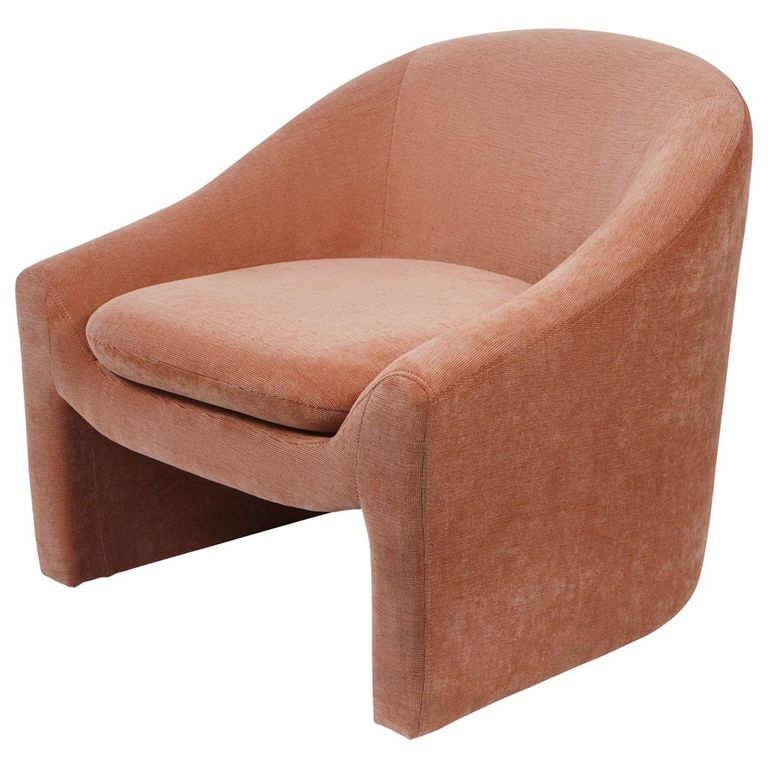 Rowley Accent Chair - Blush Chenille Fabric