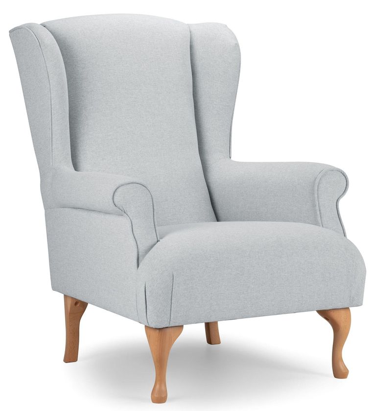Linnet Dove Grey Fabric Accent Chair
