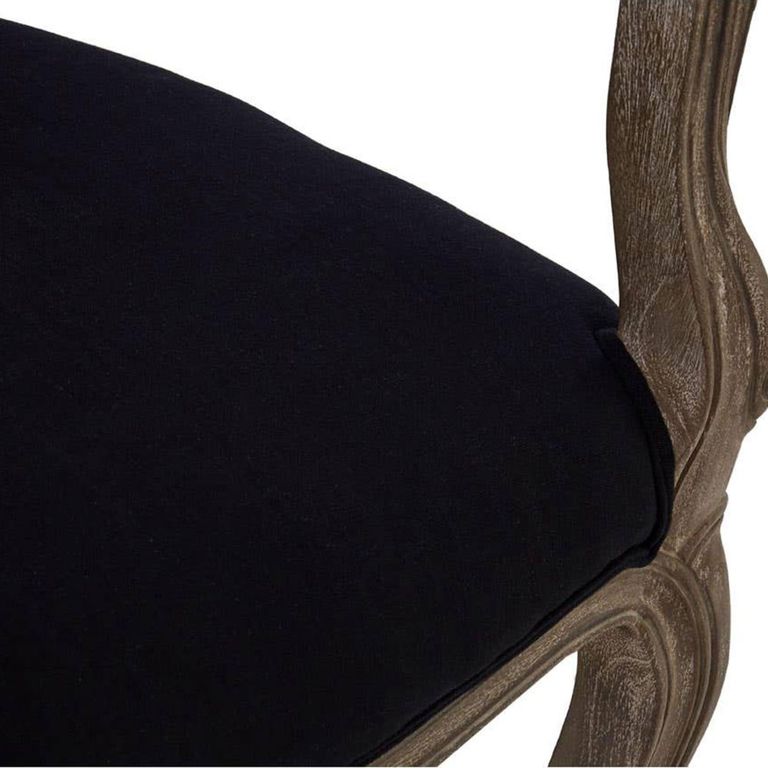 Loire Armchair - Dark Grey and Black Fabric