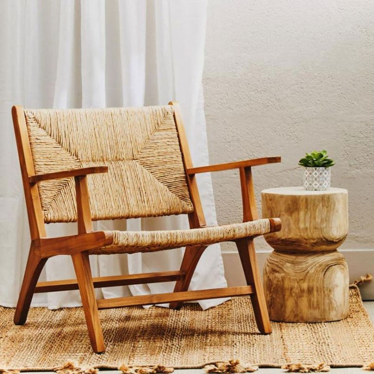 Lovina Armchair - Teak Wood and Rattan