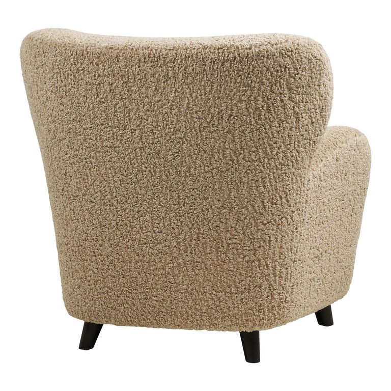Lunaro Lounge Chair - Light Brown - Fabric