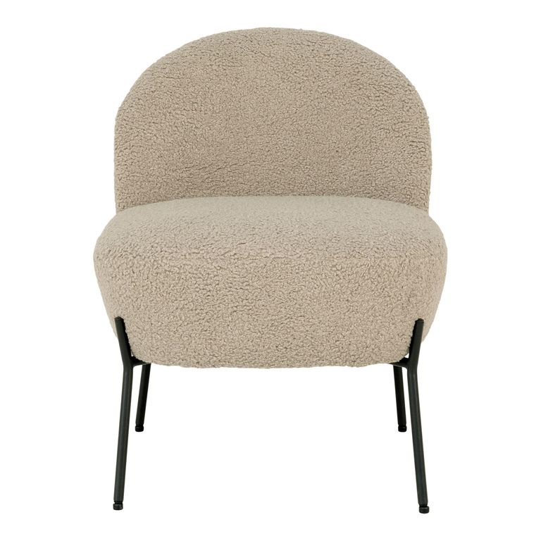 Merida Lounge Chair - Beige - Fabric