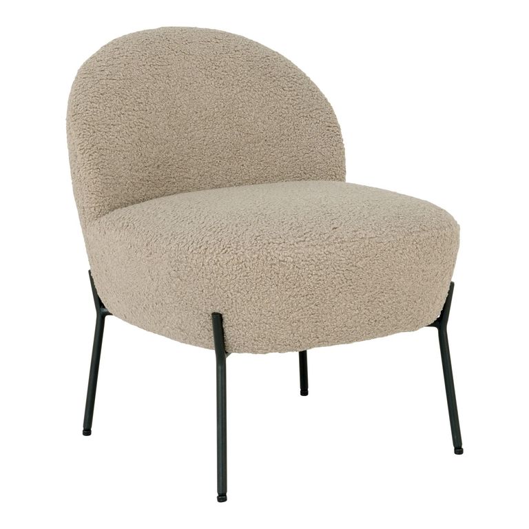 Merida Lounge Chair - Beige - Fabric