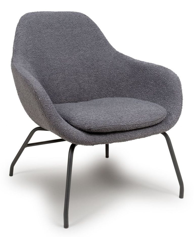 Moby Accent Chair - Grey Fabric