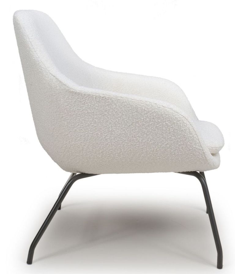 Moby Accent Chair - Ivory Fabric