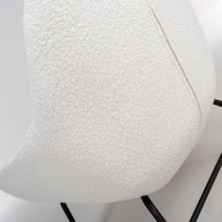 Moby Accent Chair - Ivory Fabric