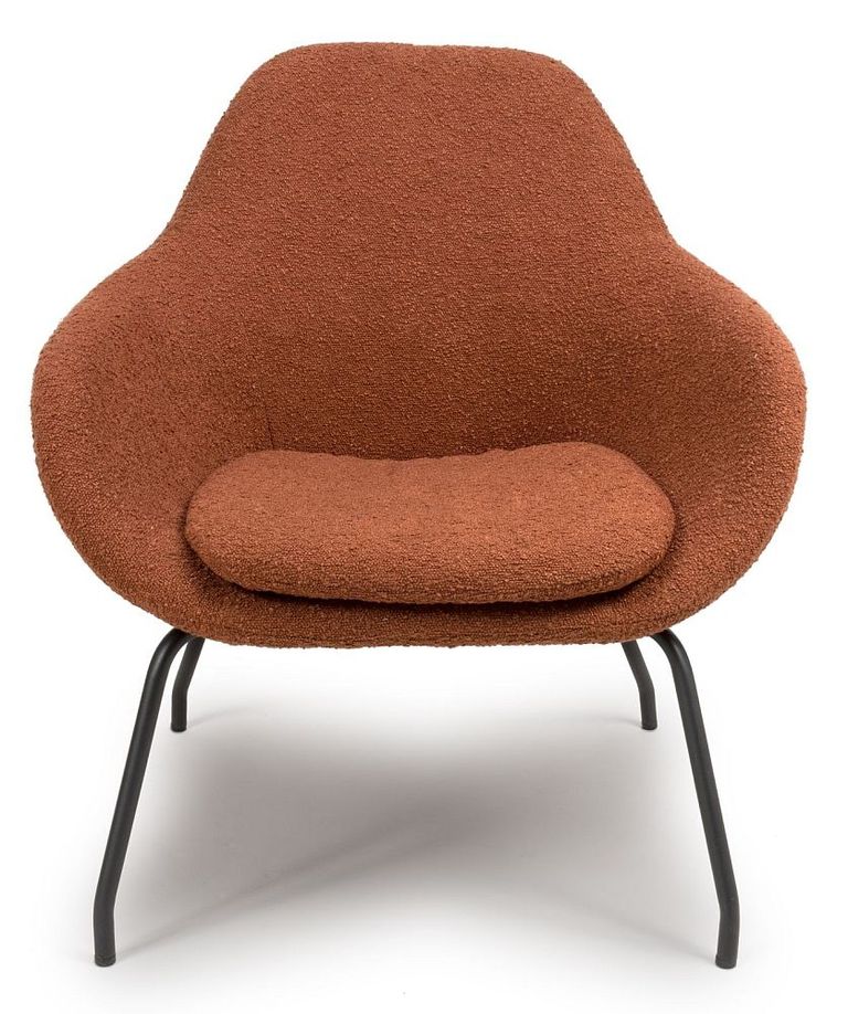 Moby Accent Chair - Orange Fabric
