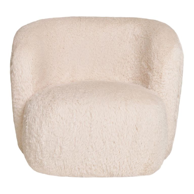 Setubal Lounge Chair - Off White - Fur