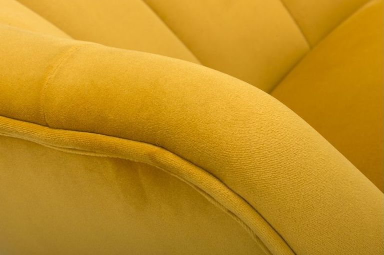 Stella Accent Chair - Yellow Fabric