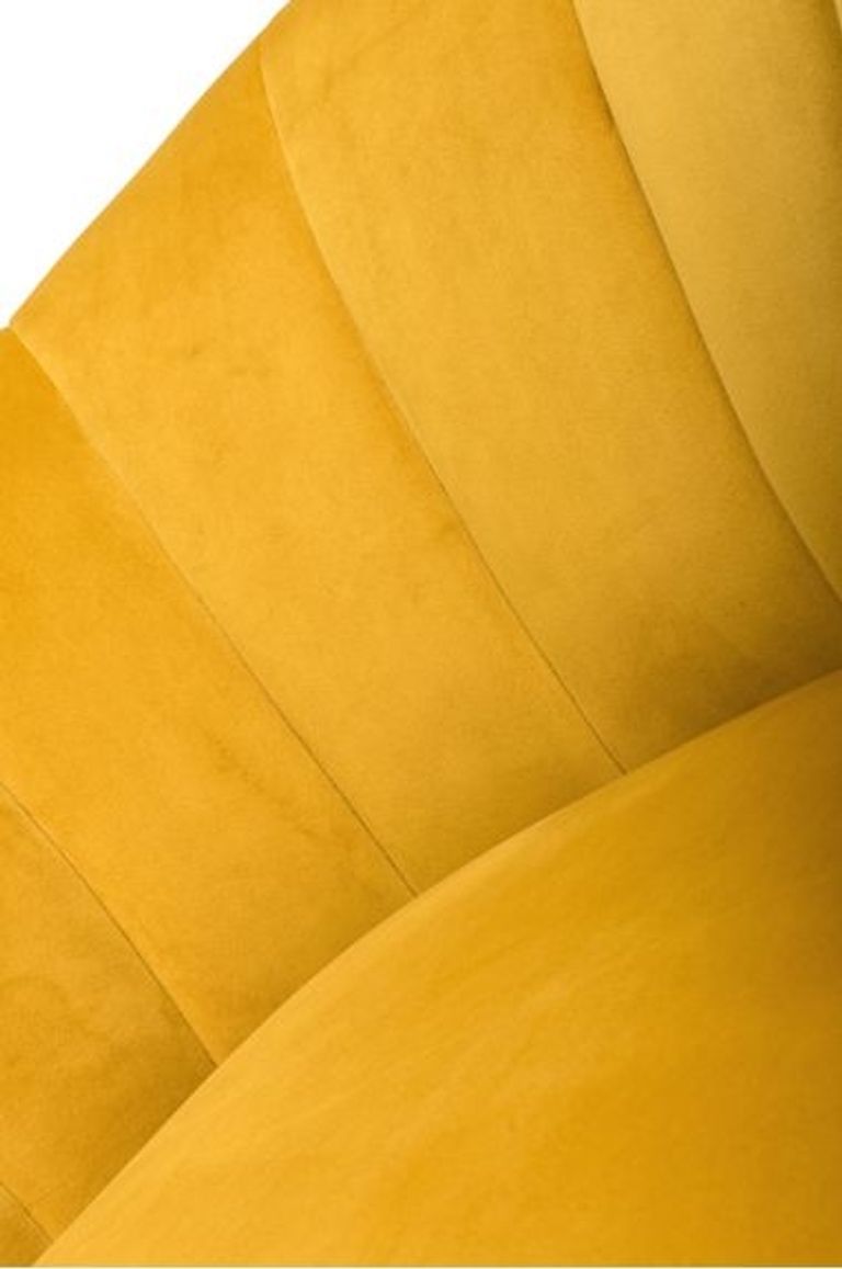 Stella Accent Chair - Yellow Fabric