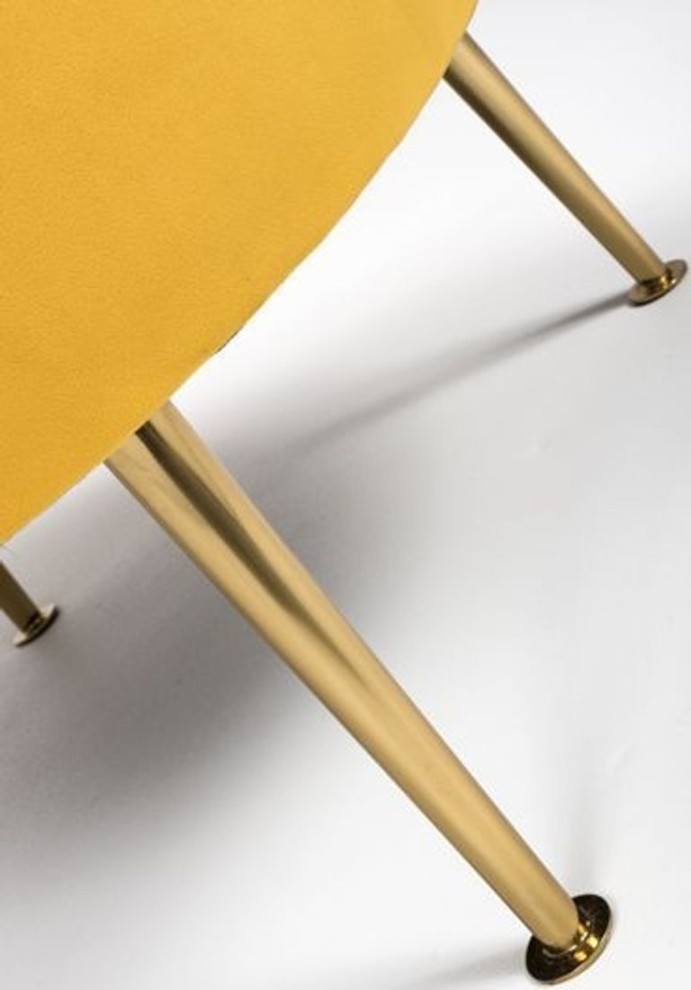 Stella Accent Chair - Yellow Fabric