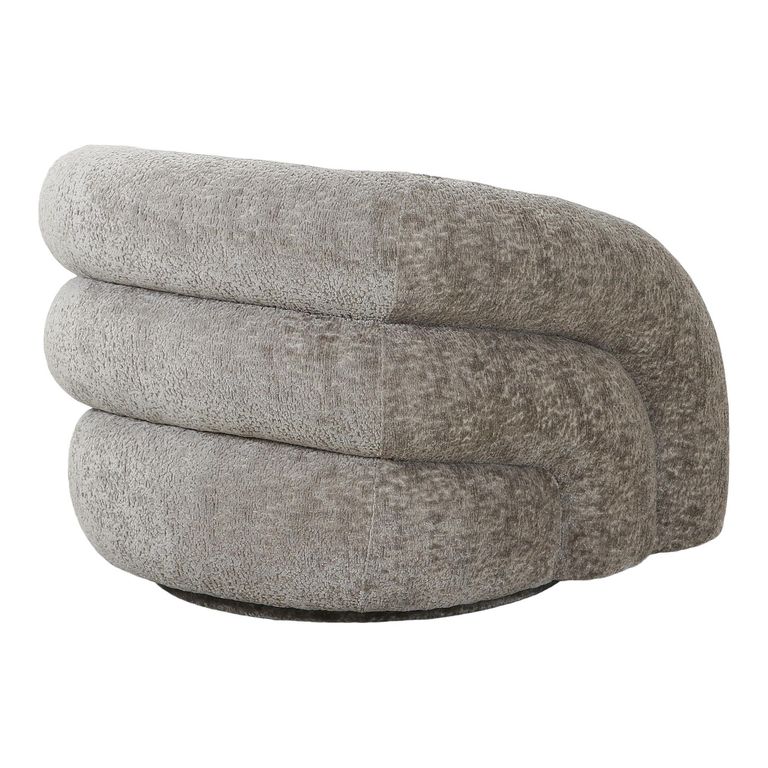 Valletta Lounge Chair - Dark Grey - Fabric - Swivel