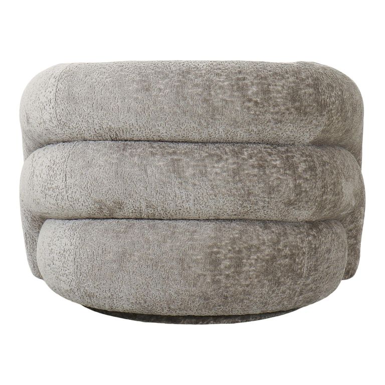 Valletta Lounge Chair - Dark Grey - Fabric - Swivel