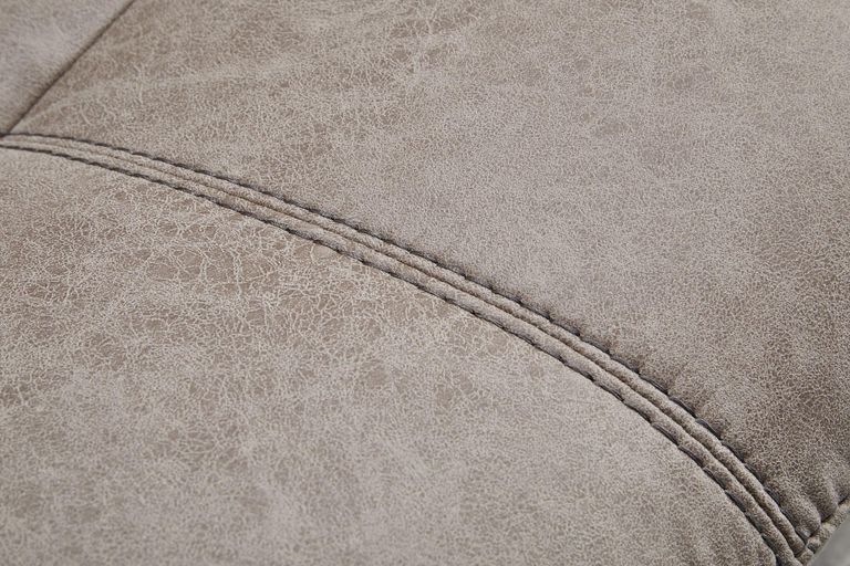 Vento Light Grey Fabric Swivel Chair and Footstool