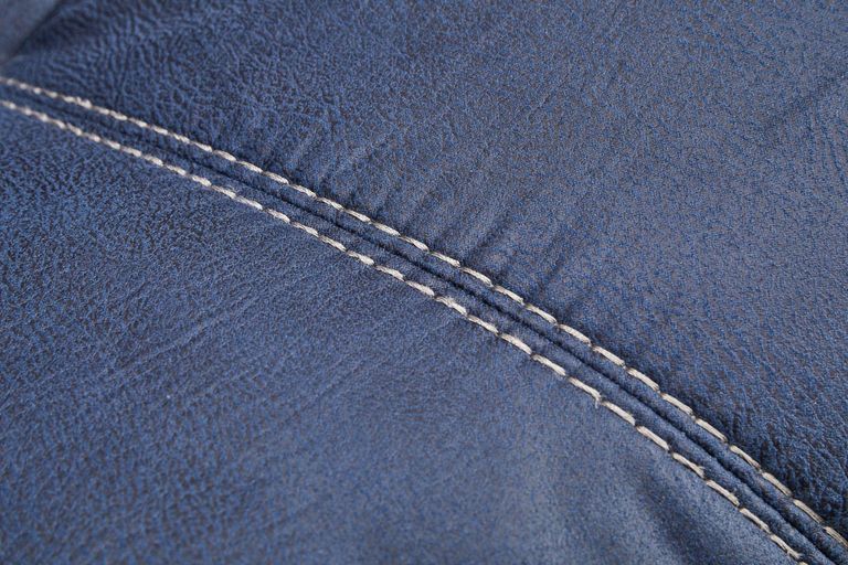 Vento Midnight Blue Fabric Swivel Chair and Footstool