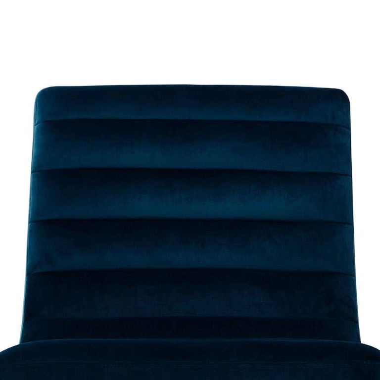 Vogue Cocktail Chair - Midnight Blue Velvet Fabric