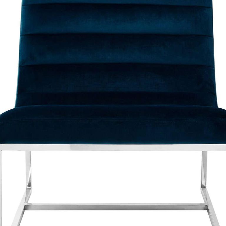 Vogue Cocktail Chair - Midnight Blue Velvet Fabric