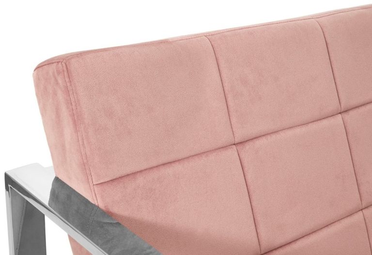 Vogue Cocktail Chair - Pink Velvet Fabric