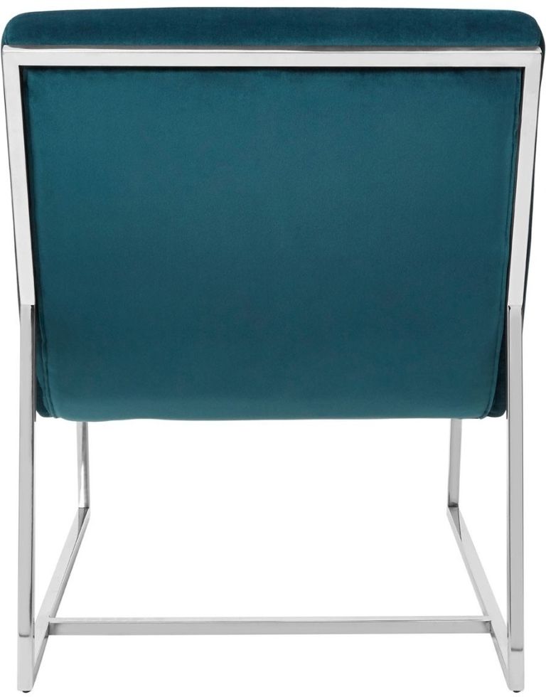 Vogue Cocktail Chair - Teal Velvet Fabric