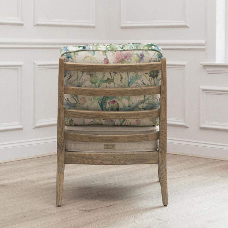 Cirsium Idris Armchair - Damson - Printed
