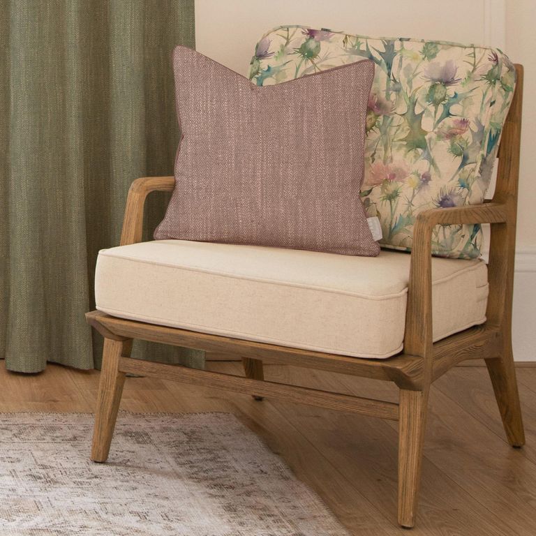 Cirsium Idris Armchair - Damson - Printed
