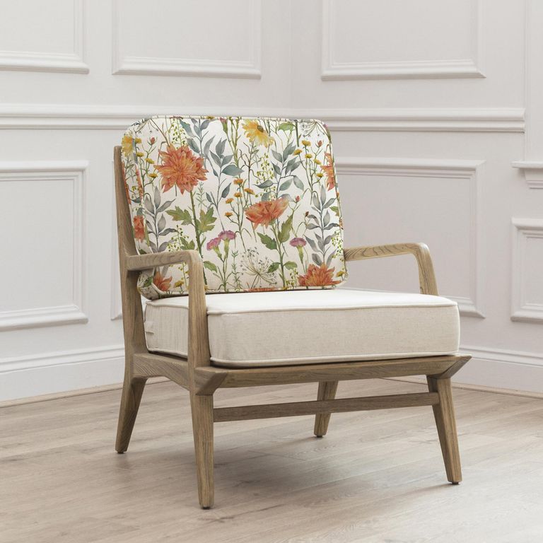 Delamere Idris Armchair - Linen - Printed