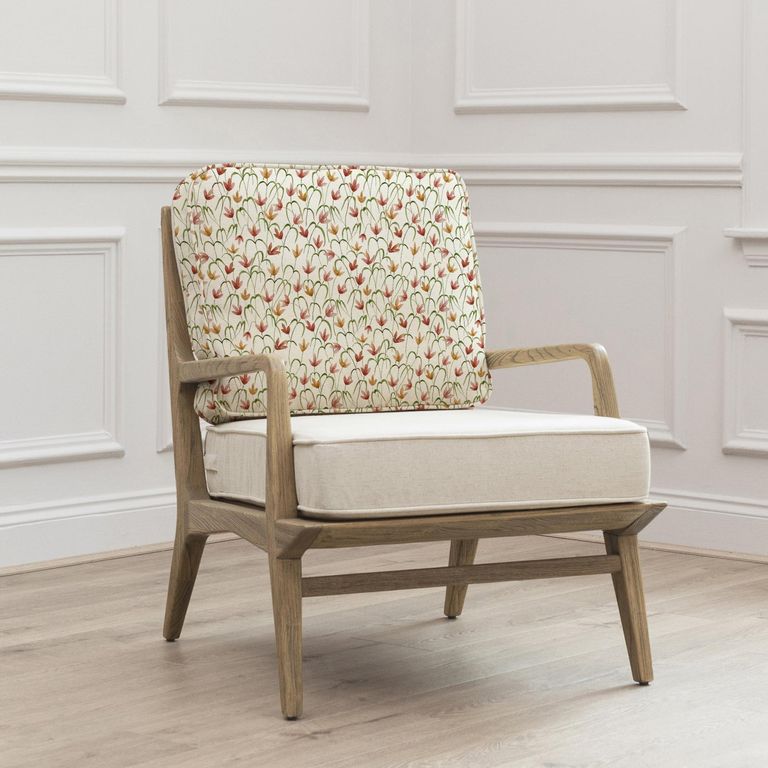 Fresia Idris Armchair - Linen - Printed