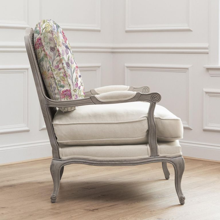 Hedgerow Florence Armchair - Stone and Lotus - Printed