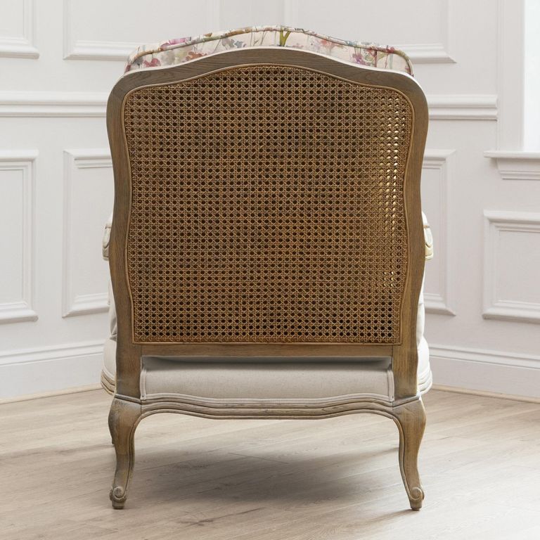Ilinizas Florence Armchair - Oak and Poppy - Printed